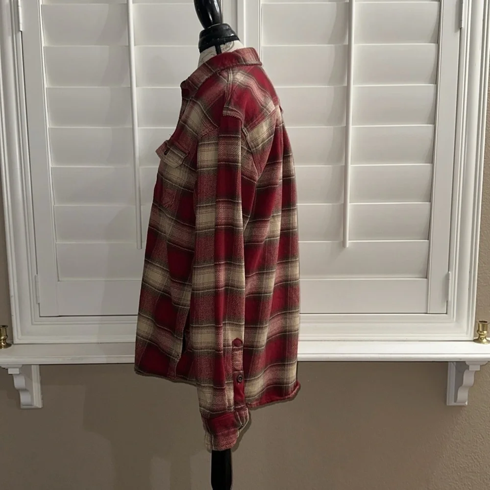 Orvis Mens Big Bear Heavy Weight Double Brushed Flannel Shirt